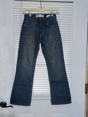 Levi 527 boys bootcut whisked and distressed jeans  size 14 slim  (25 x 27)